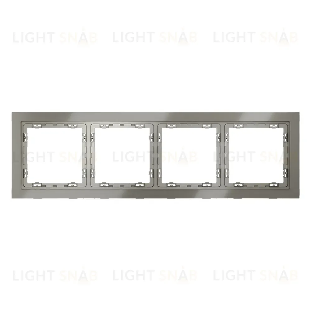 Рамка на 4 поста Voltum S70 VLS110404 (шелк, стекло) VLS110404