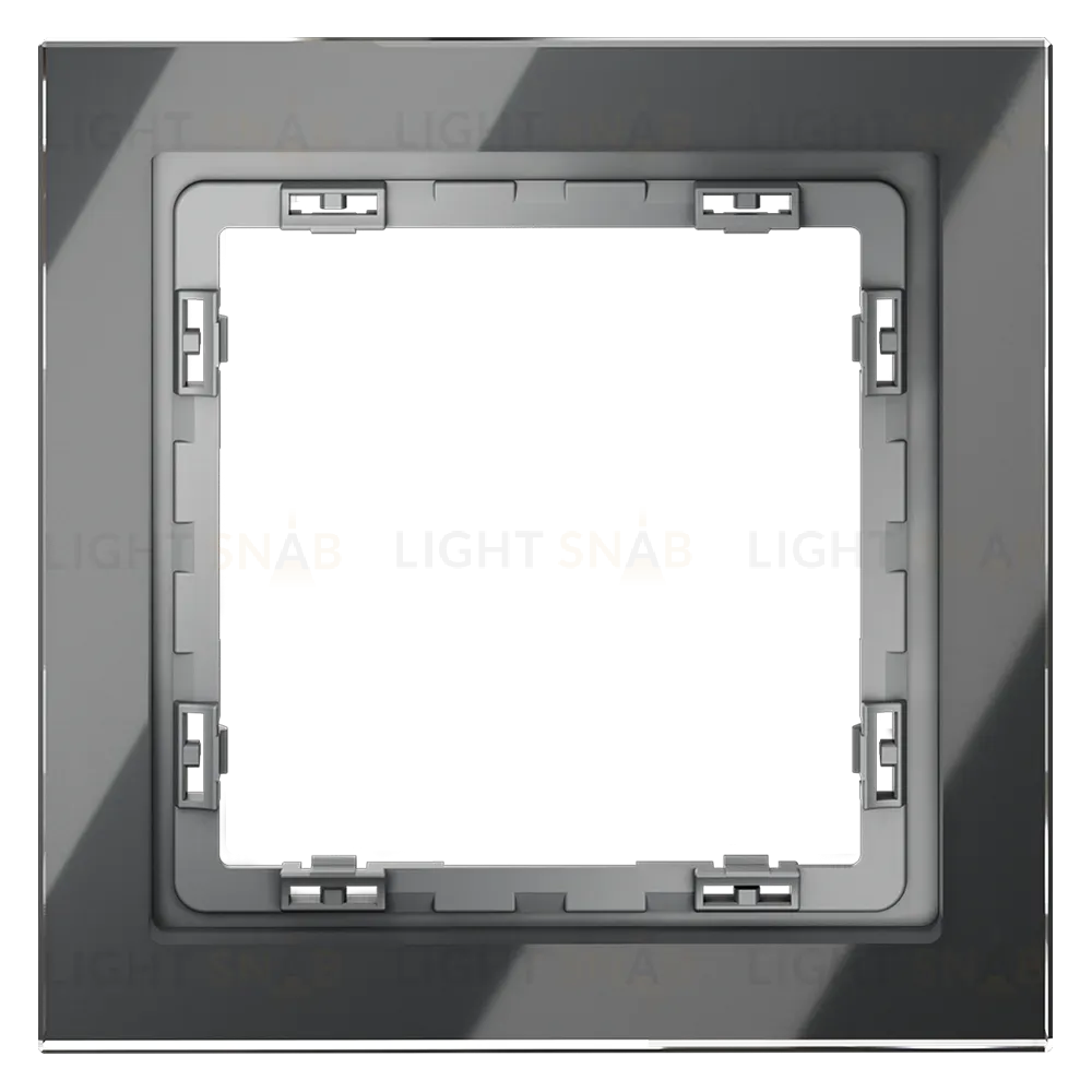 Рамка на 1 пост Voltum S70 VLS110107 (графит, стекло) VLS110107