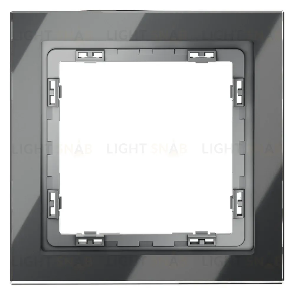 Рамка на 1 пост Voltum S70 VLS110107 (графит, стекло) VLS110107