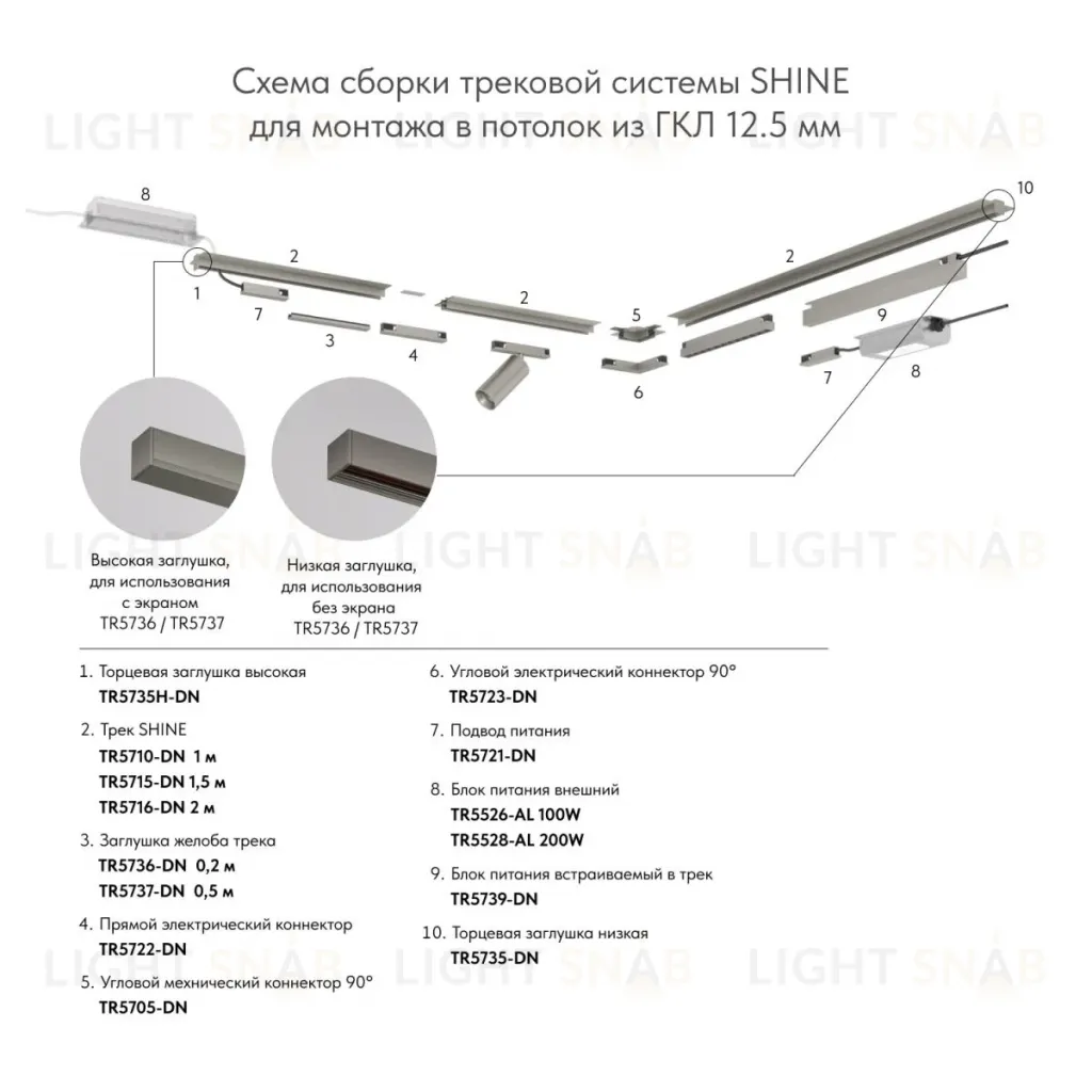 Коннектор Denkirs Shine base TR5722-DN TR5722-DN