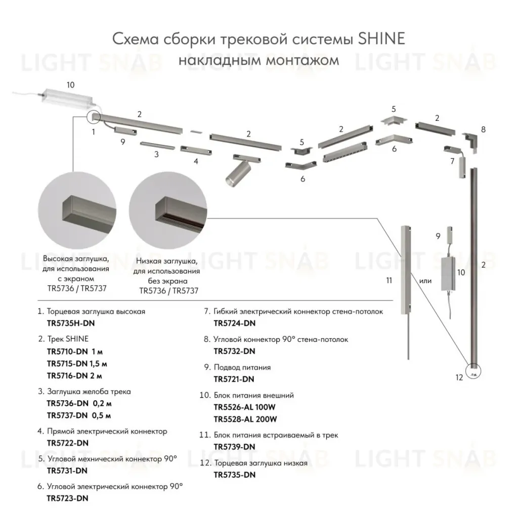 Угол профиля Denkirs Shine base TR5731-DN TR5731-DN
