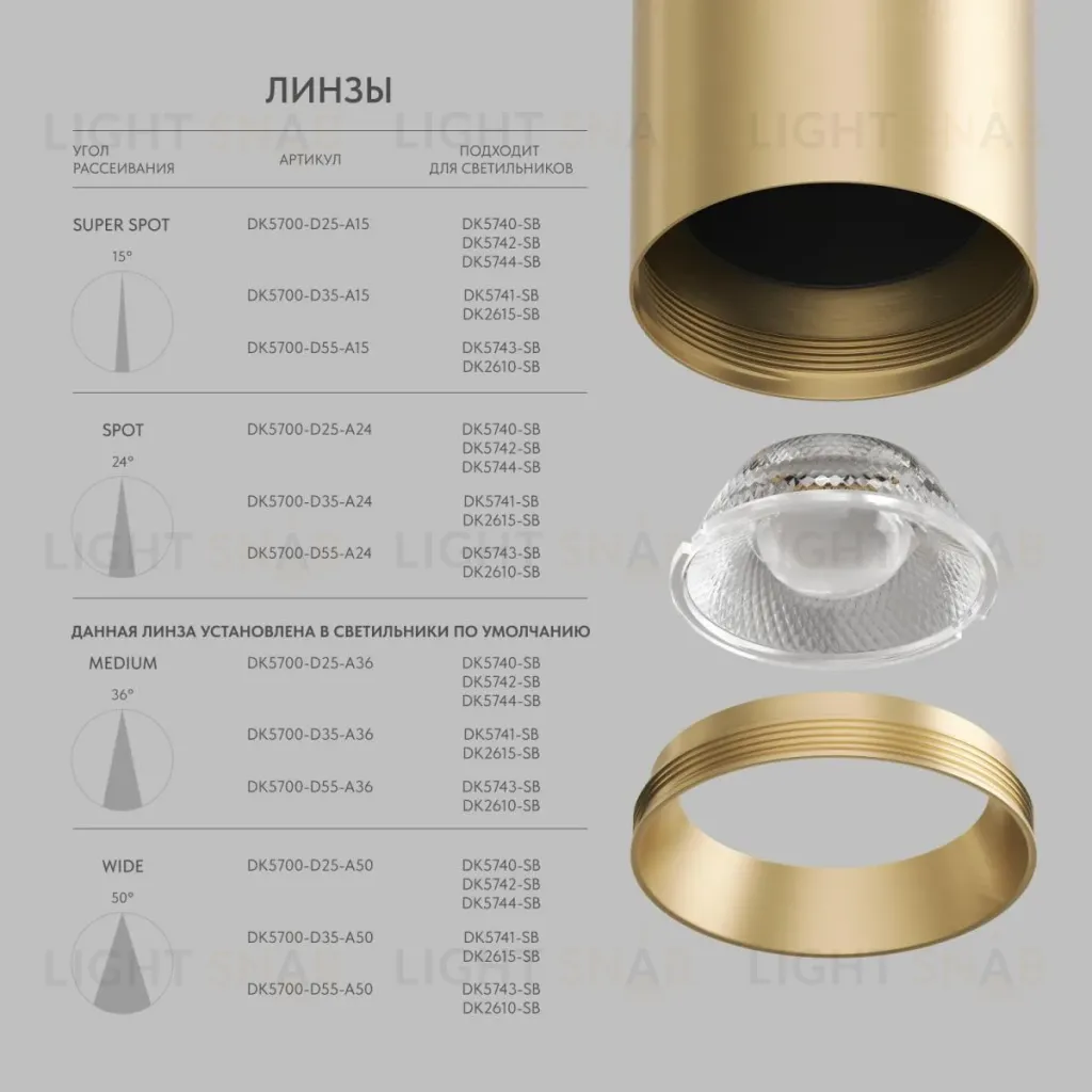 Накладной светильник Denkirs Shine tube DK2610-SB DK2610-SB