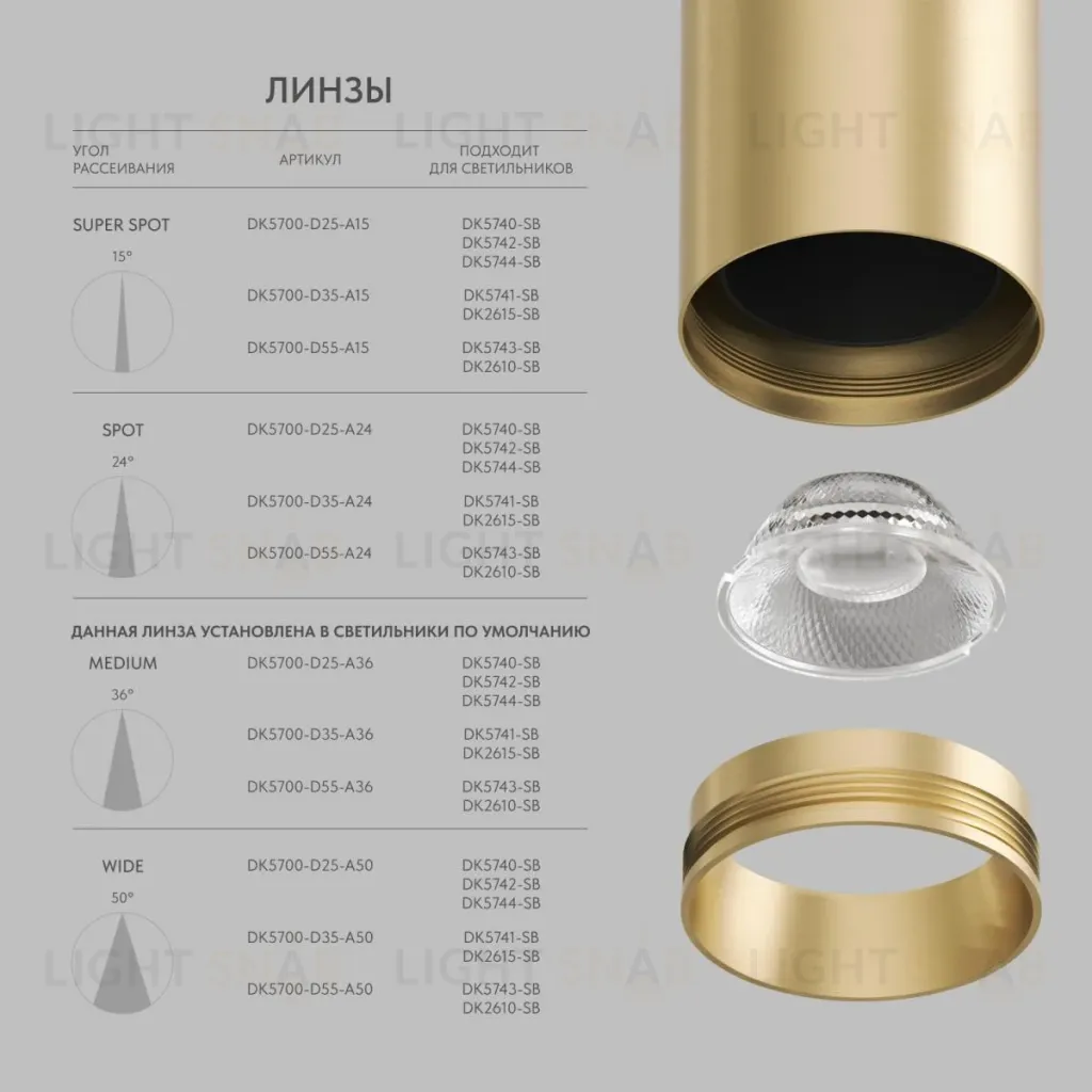 Накладной светильник Denkirs Shine tube DK2615-SB DK2615-SB