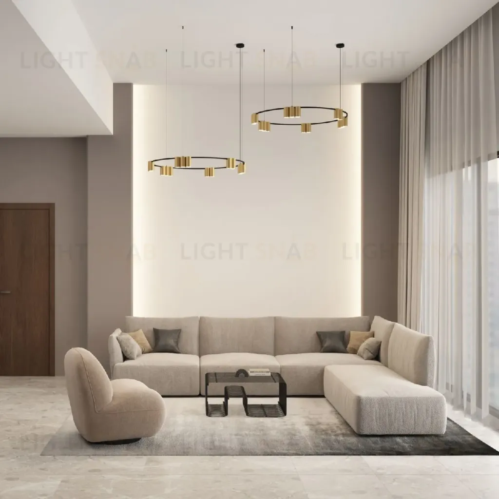 Подвесная люстра Denkirs Orbit DK4067-BK+SG DK4067-BK+SG