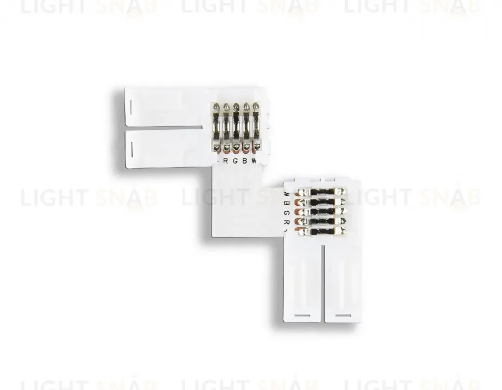 Соединитель угловой L для светодиодной ленты Ambrella Light 5050 12/24V (5 конт.) (10шт) GS6751 GS6751
