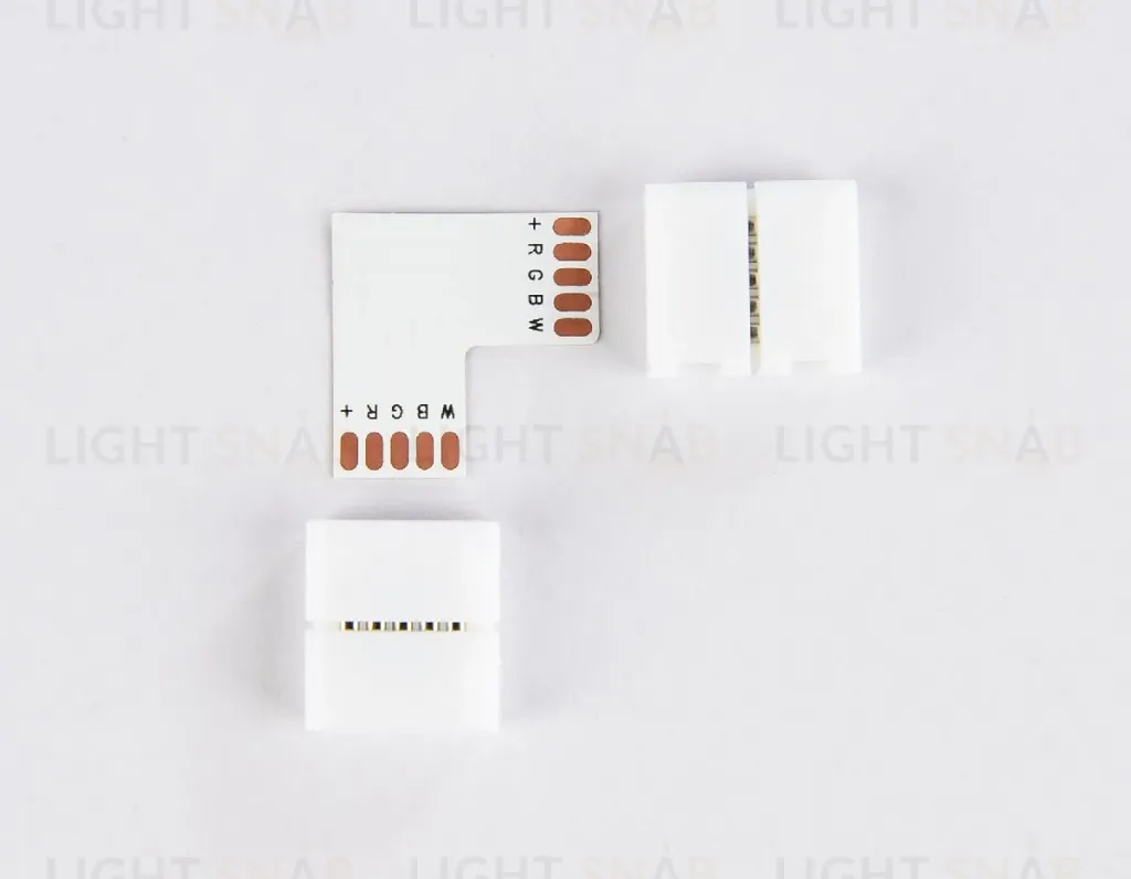 Соединитель угловой L для светодиодной ленты Ambrella Light 5050 12/24V (5 конт.) (10шт) GS6751 GS6751