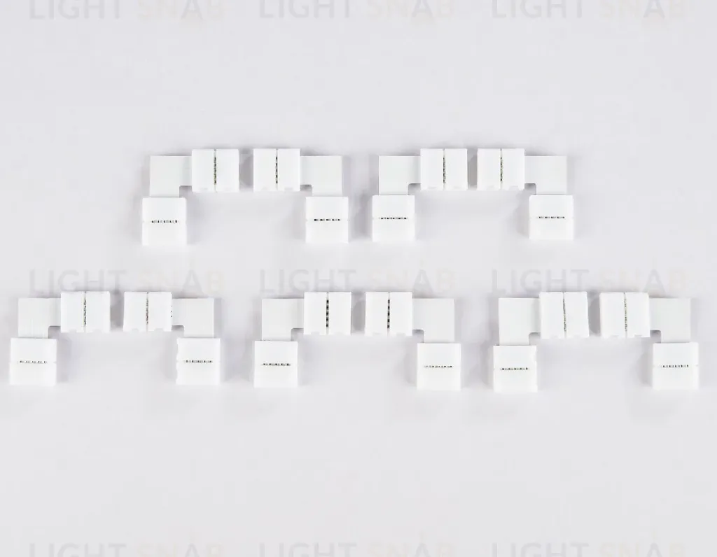 Соединитель угловой L для светодиодной ленты Ambrella Light 5050 12/24V (5 конт.) (10шт) GS6751 GS6751