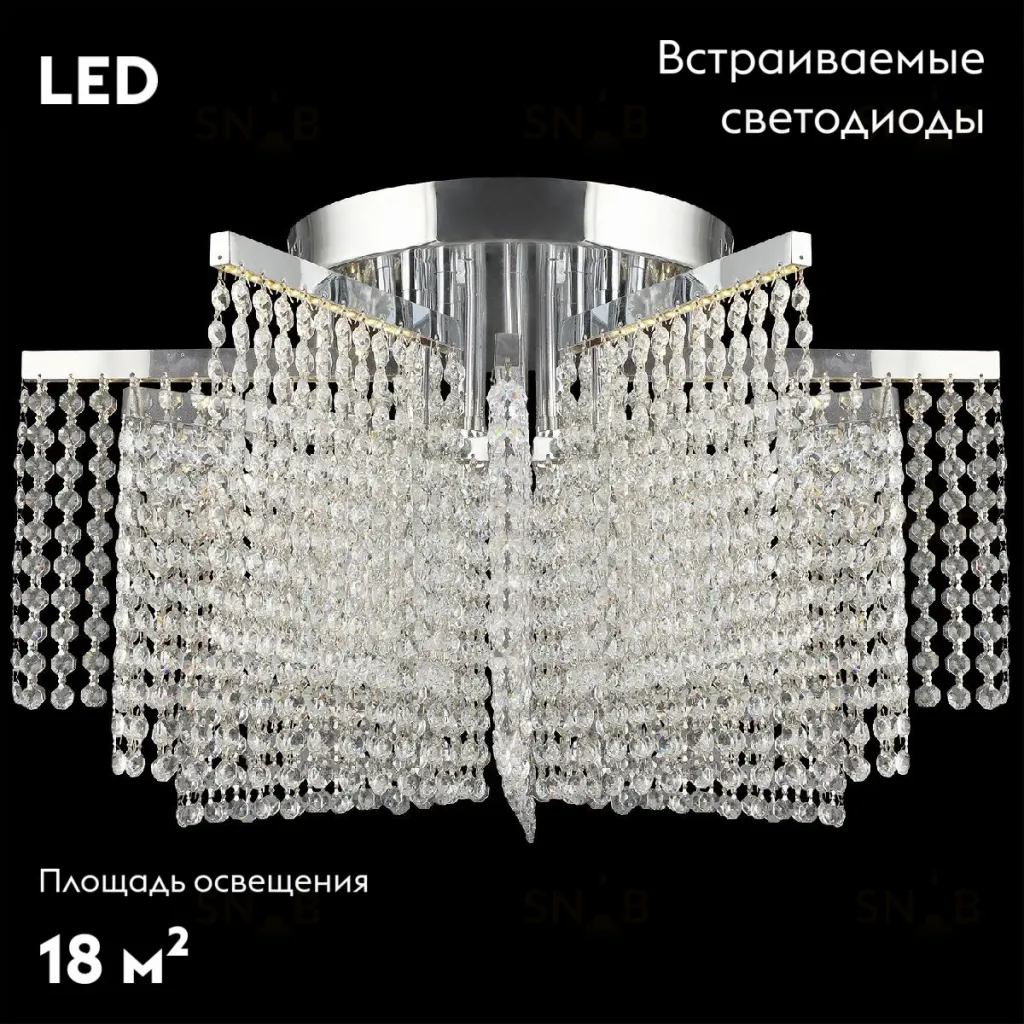 Потолочная люстра Reluce 02653-0.3-96W LED CH 02653-0.3-96W LED CH