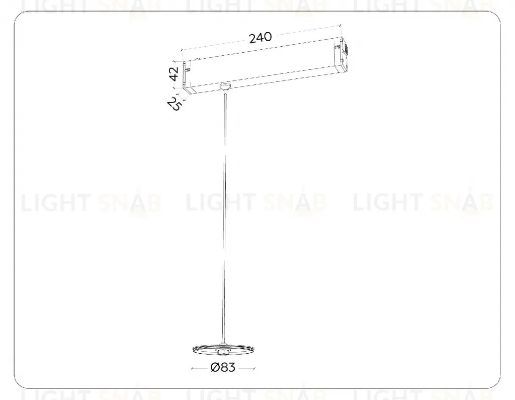 Крепеж для корпуса подвесной Ambrella Light DIY Spot A2660 A2660