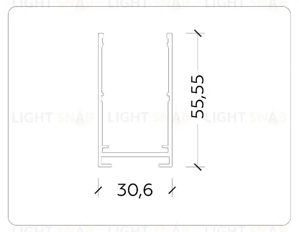 Шинопровод накладной Ambrella Light Magnetic 220V GL1005 GL1005