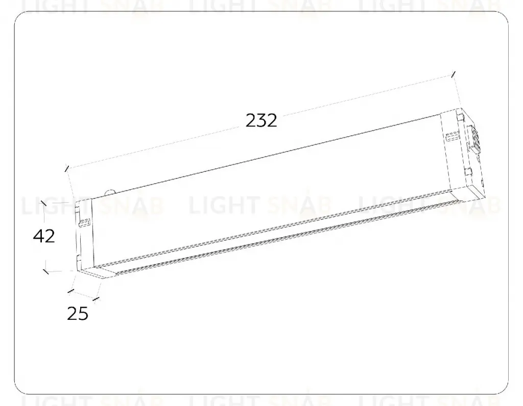 Трековый магнитный светильник Ambrella Light Magnetic 220V GL1262 GL1262