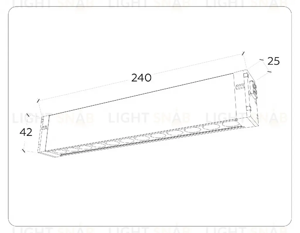 Трековый магнитный светильник Ambrella Light Magnetic 220V GL1301 GL1301