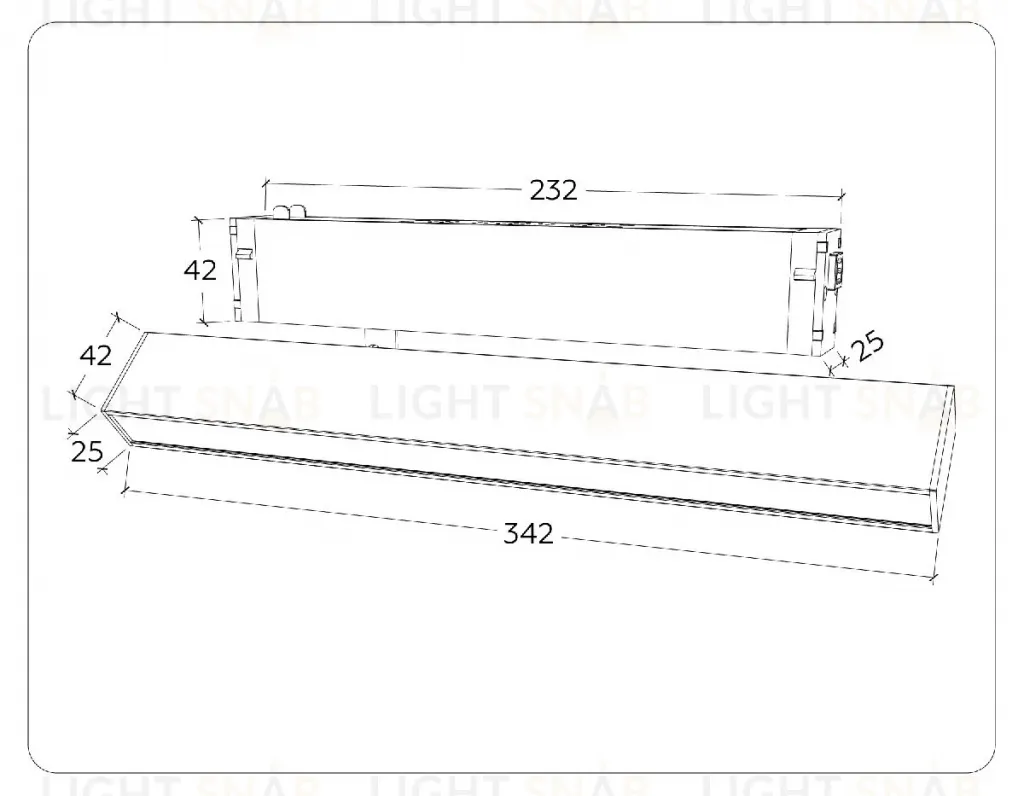 Трековый магнитный светильник Ambrella Light Magnetic 220V GL1331 GL1331