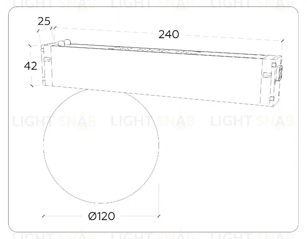 Трековый магнитный светильник Ambrella Light Magnetic 220V GL1371 GL1371
