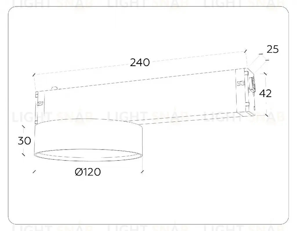Трековый магнитный светильник Ambrella Light Magnetic 220V GL1381 GL1381