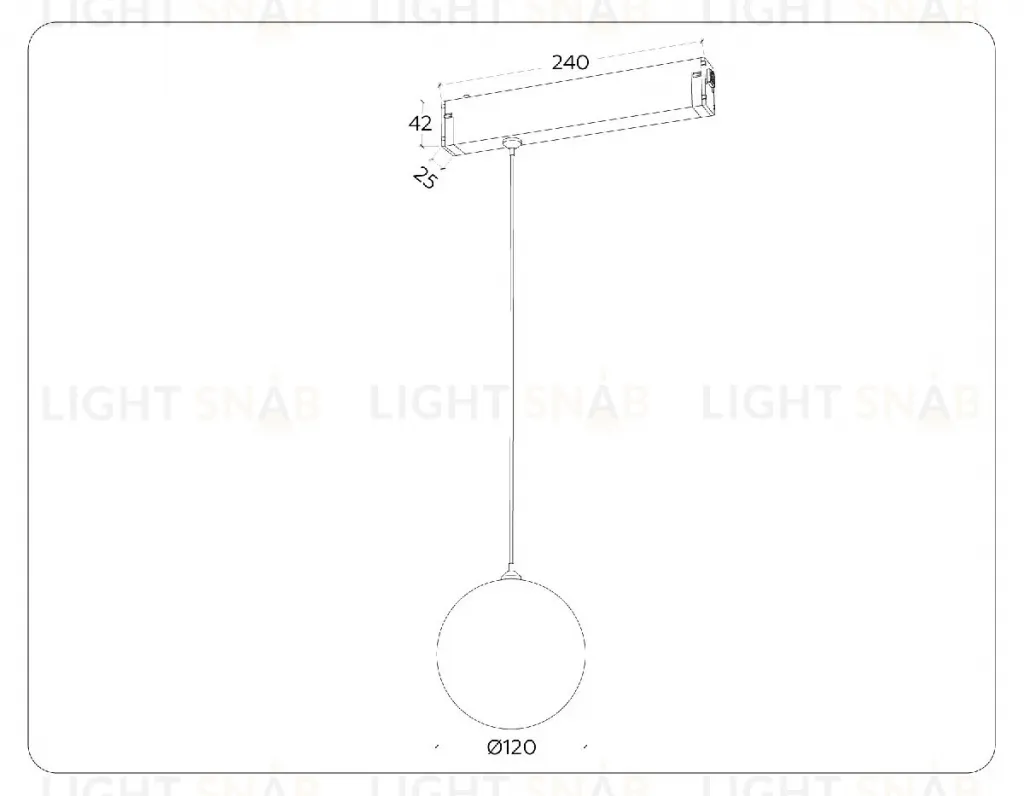 Трековый магнитный светильник Ambrella Light Magnetic 220V GL1441 GL1441