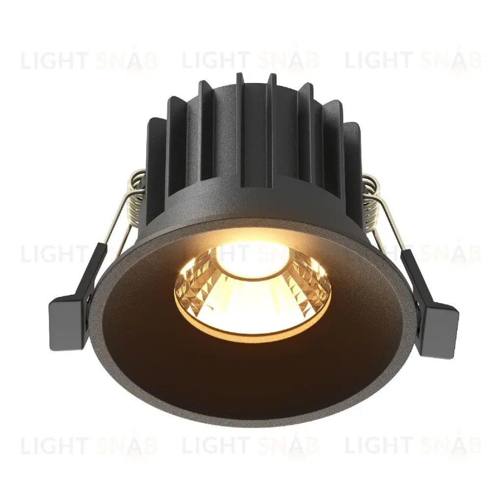 Встраиваемый светильник Maytoni Round DL058-12W2.7K-B DL058-12W2.7K-B