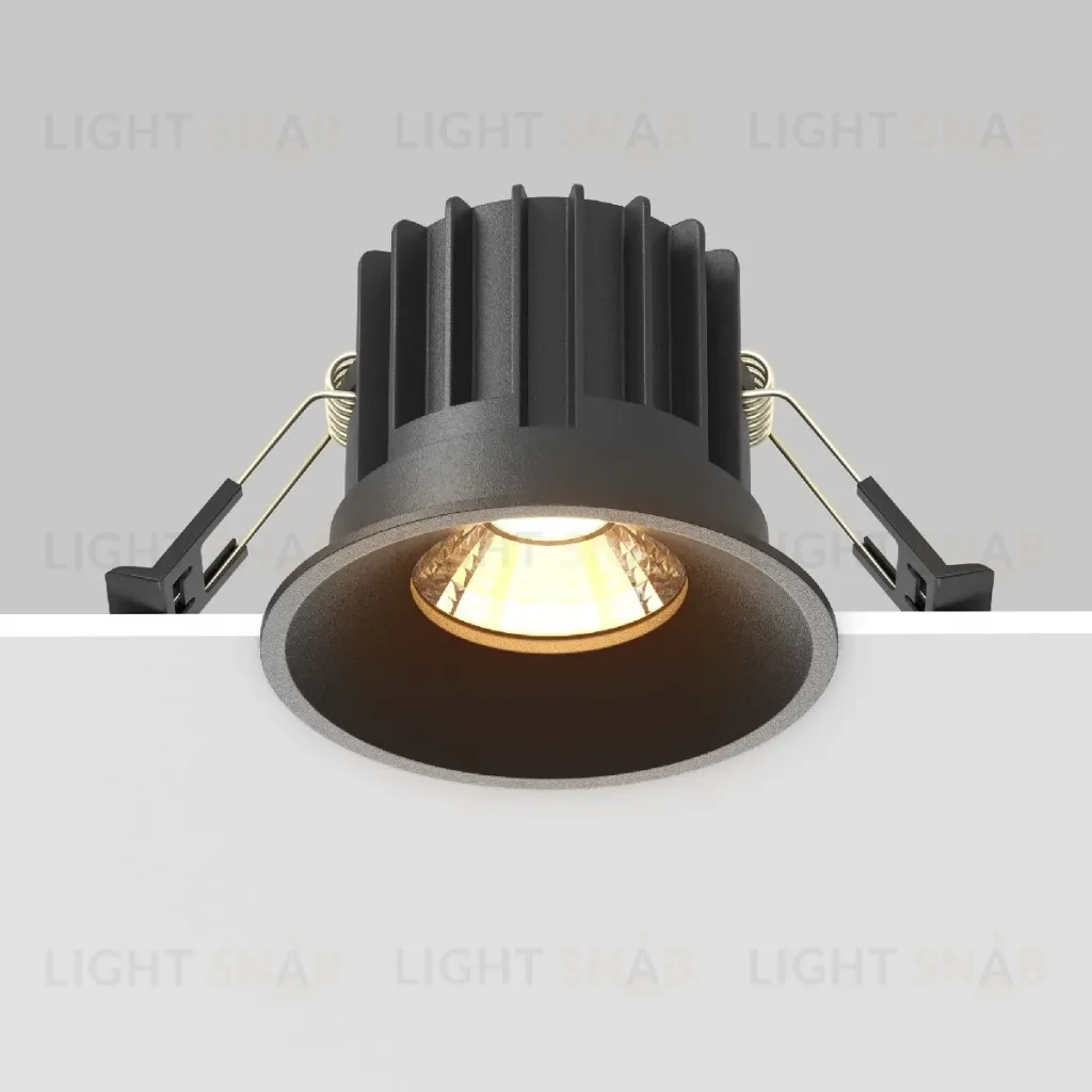 Встраиваемый светильник Maytoni Round DL058-12W2.7K-B DL058-12W2.7K-B