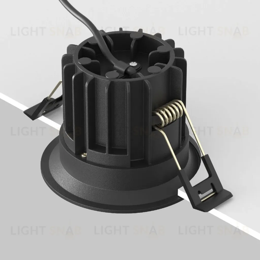 Встраиваемый светильник Maytoni Round DL058-12W2.7K-B DL058-12W2.7K-B