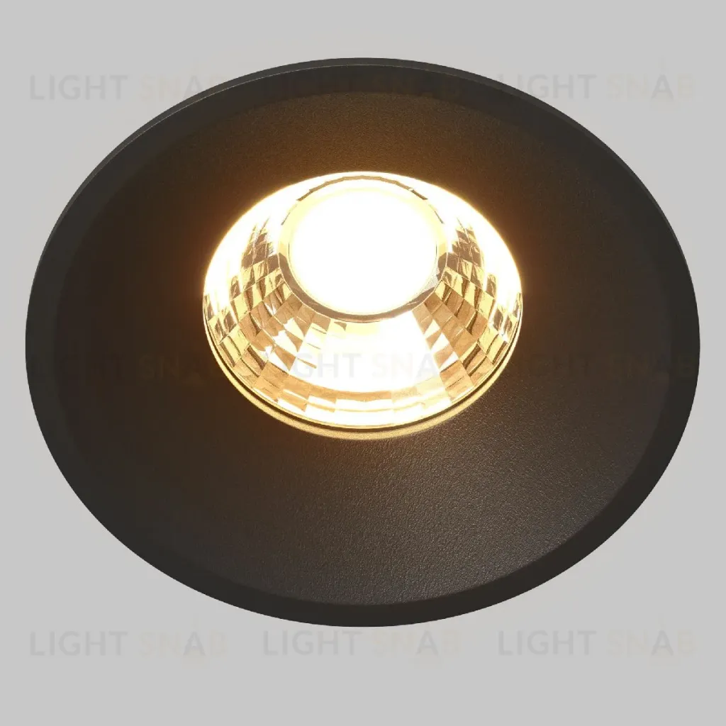 Встраиваемый светильник Maytoni Round DL058-12W2.7K-B DL058-12W2.7K-B