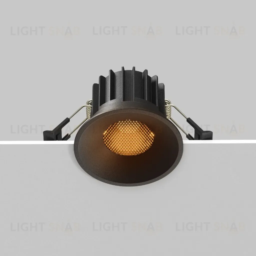 Встраиваемый светильник Maytoni Round DL058-12W2.7K-B DL058-12W2.7K-B