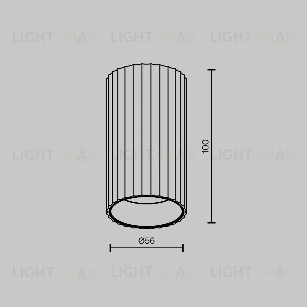 Накладной светильник Maytoni Calipso C106CL-01-GU10-B C106CL-01-GU10-B