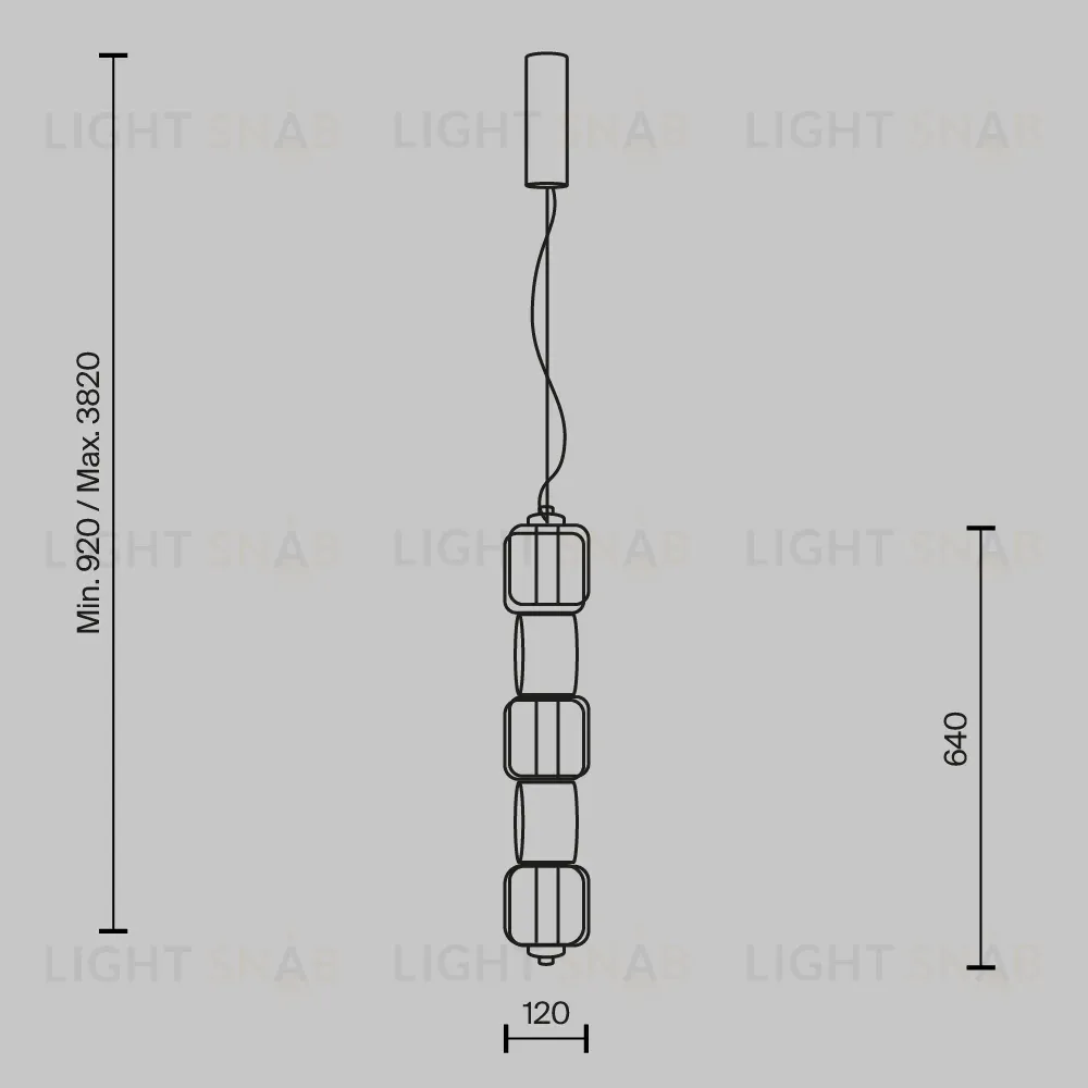 Подвесной светильник Maytoni Ritmo MOD381PL-L30B3K MOD381PL-L30B3K