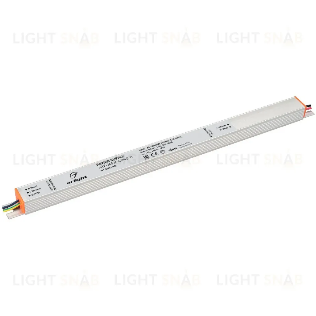 Блок питания Arlight ARV-24036-LONG-D (24V, 1.5A, 36W) 026421(2) 026421(2)