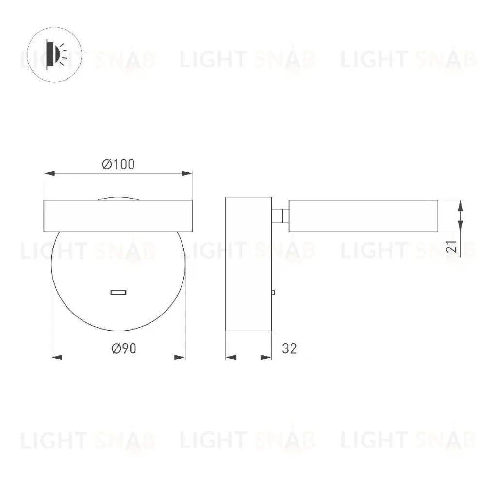 Спот Arlight SP-MILADY-R90-6W Warm3000 048153 048153
