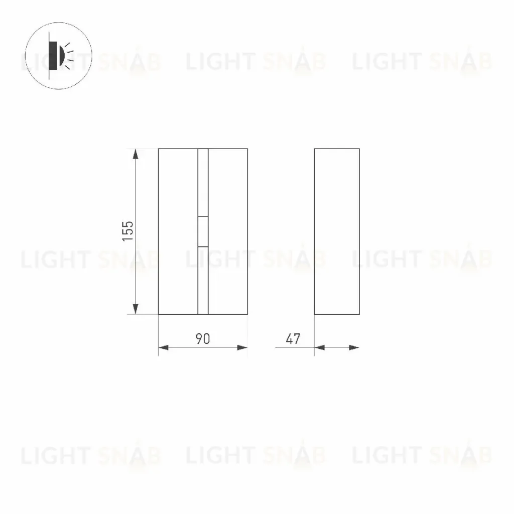 Архитектурный светильник Arlight LGD-STRIPE-3W Warm2700 052701 052701