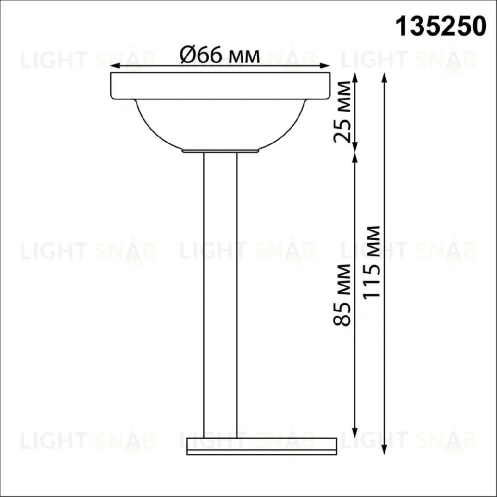 Крепление потолочное Novotech Flum Shino 135250 135250