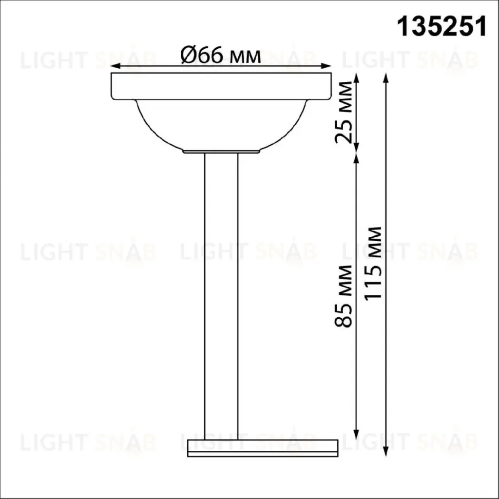 Крепление потолочное Novotech Flum Shino 135251 135251