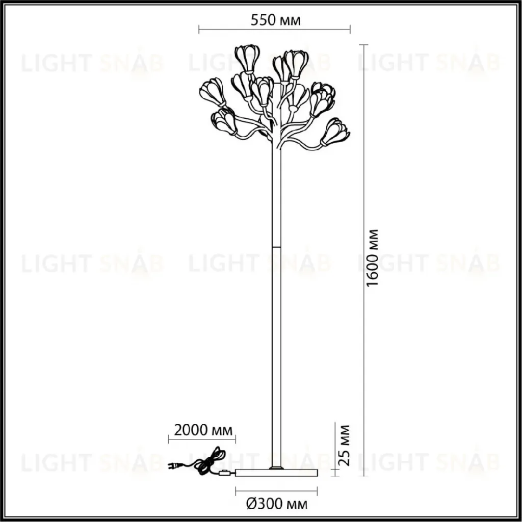 Торшер Odeon Light Gardi Modern 5090/12F 5090/12F