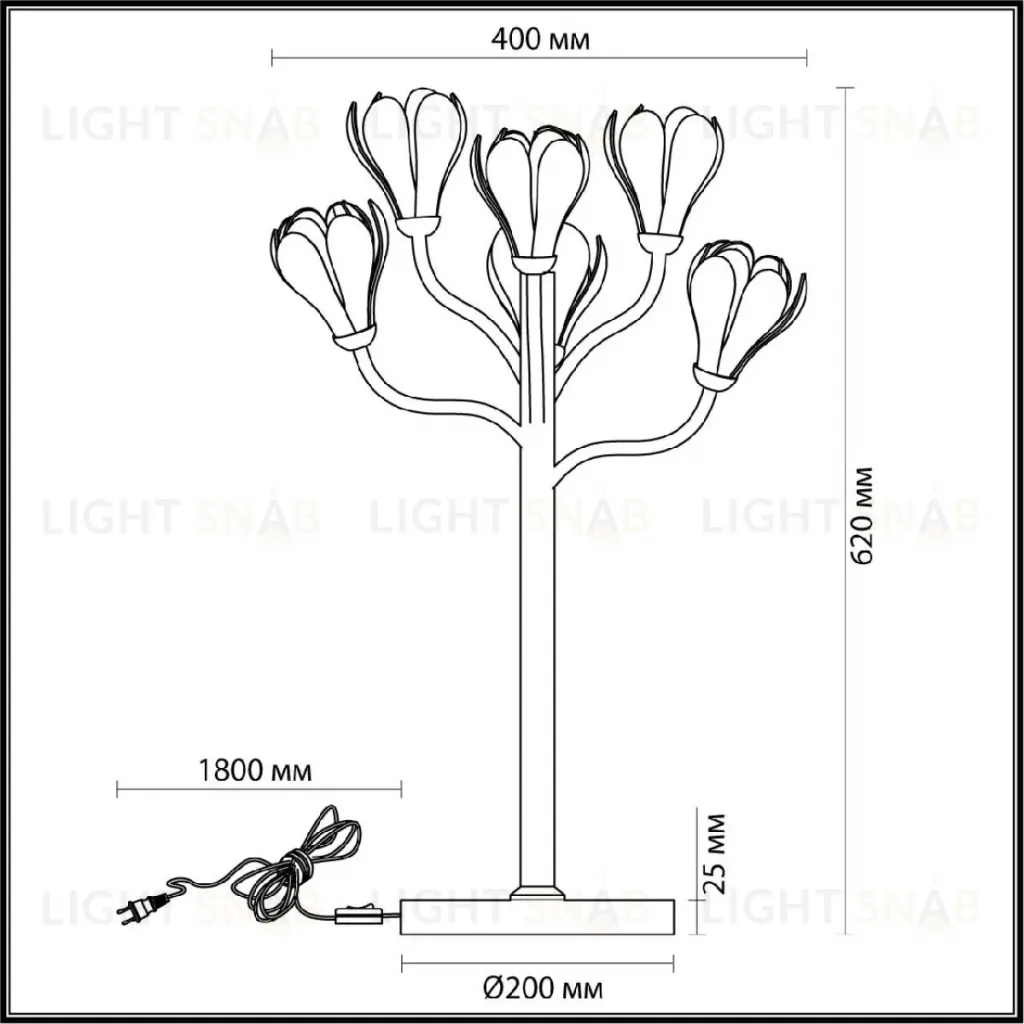 Настольная лампа Odeon Light Gardi Modern 5090/6T 5090/6T