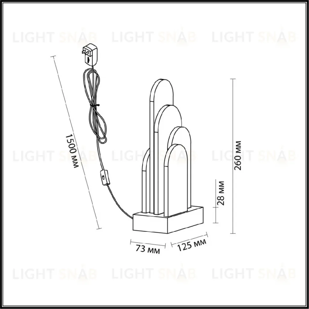 Настольная лампа Odeon Light Foros Hightech 5438/12TL 5438/12TL