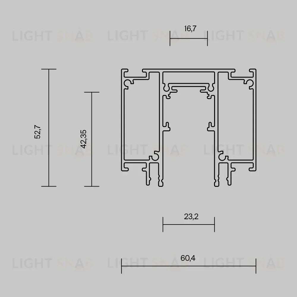 Шинопровод встраиваемый Maytoni Exility TRX034D-422B TRX034D-422B