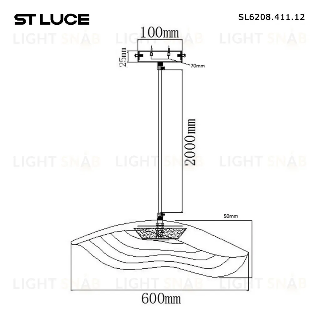 Подвесной светильник ST Luce Oasis SL6208.411.12 SL6208.411.12