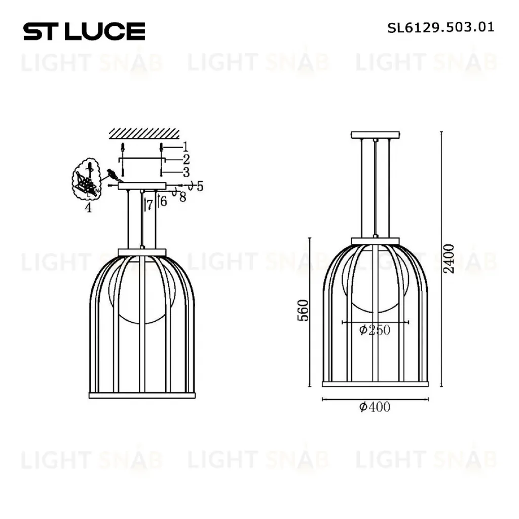 Подвесной светильник ST Luce Nordic SL6129.503.01 SL6129.503.01