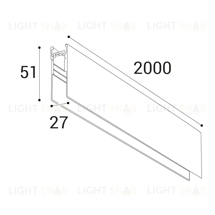 Шинопровод накладной Italline Atom IT012-5031 black IT012-5031 black