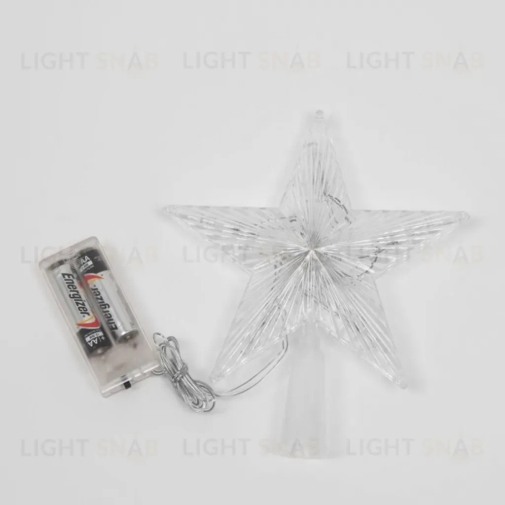 Украшение звезда Uniel ULD-H1515-010/STB/2AA WARM WHITE STAR-2 UL-00005761 ULD-H1515-010/STB/2AA WARM WHITE STAR-2