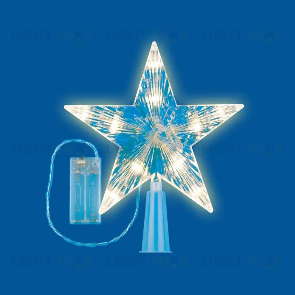 Украшение звезда Uniel ULD-H1515-010/STB/2AA WARM WHITE STAR-2 UL-00005761 ULD-H1515-010/STB/2AA WARM WHITE STAR-2