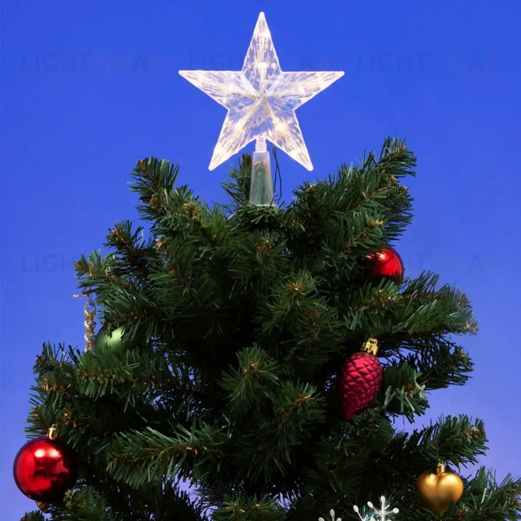 Украшение звезда Uniel ULD-H1515-010/STB/2AA WARM WHITE STAR-2 UL-00005761 ULD-H1515-010/STB/2AA WARM WHITE STAR-2
