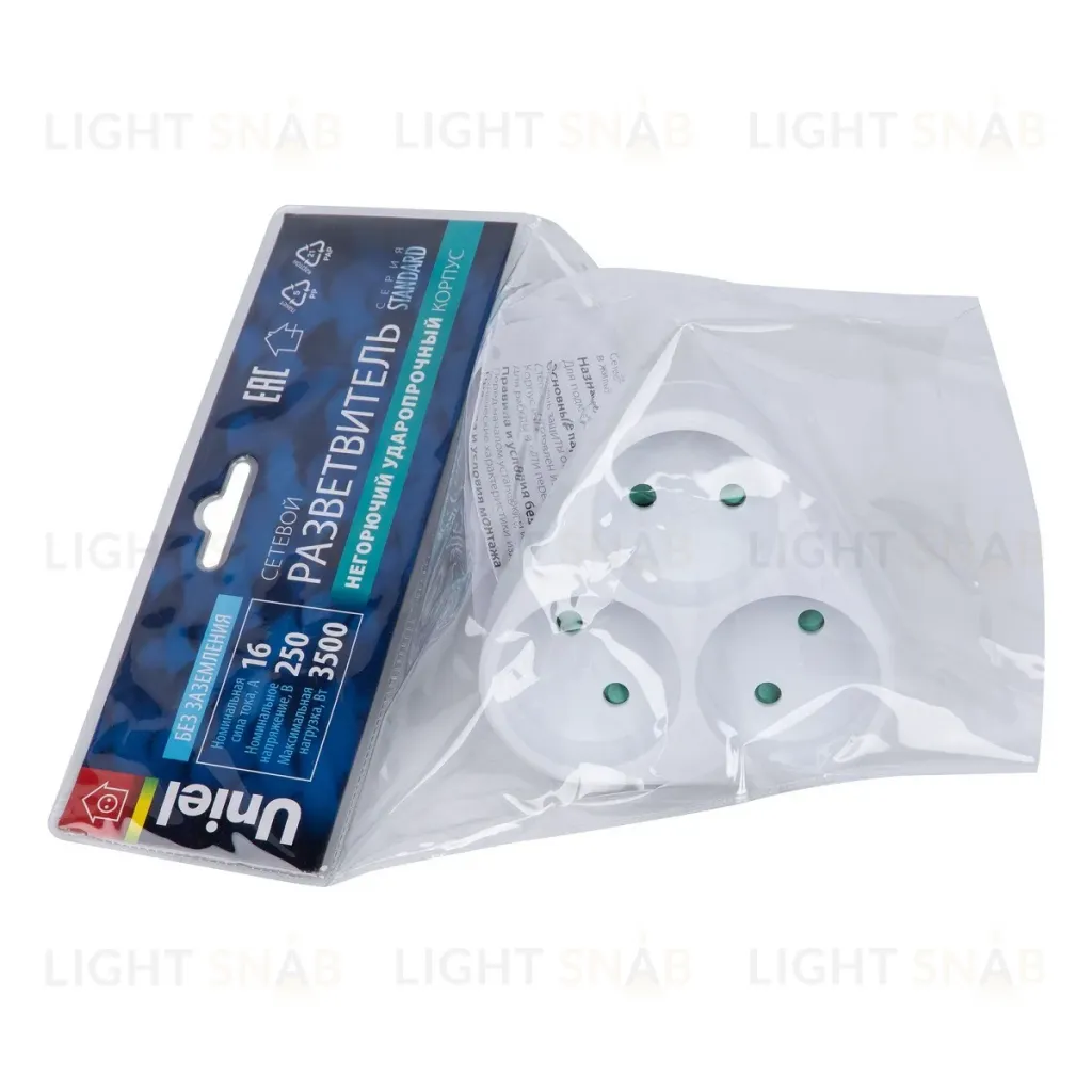 Сетевой разветвитель Uniel S-ES3-16F WHITE UL-00011237 S-ES3-16F WHITE