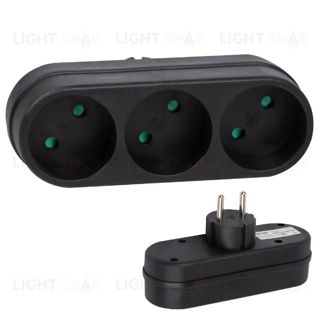 Сетевой разветвитель Uniel S-ES3-16O BLACK UL-00011232 S-ES3-16O BLACK