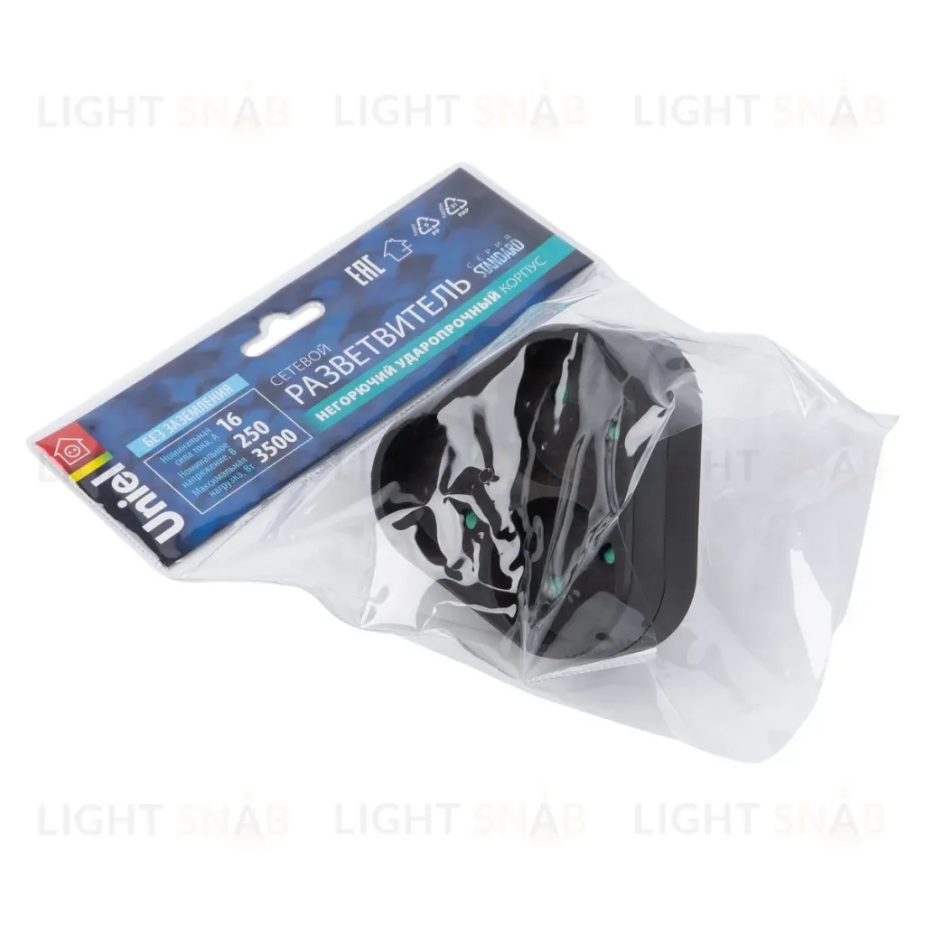 Сетевой разветвитель Uniel S-ES3-16F BLACK UL-00011238 S-ES3-16F BLACK