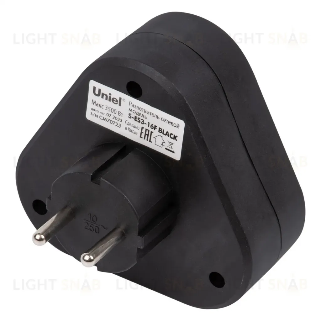 Сетевой разветвитель Uniel S-ES3-16F BLACK UL-00011238 S-ES3-16F BLACK