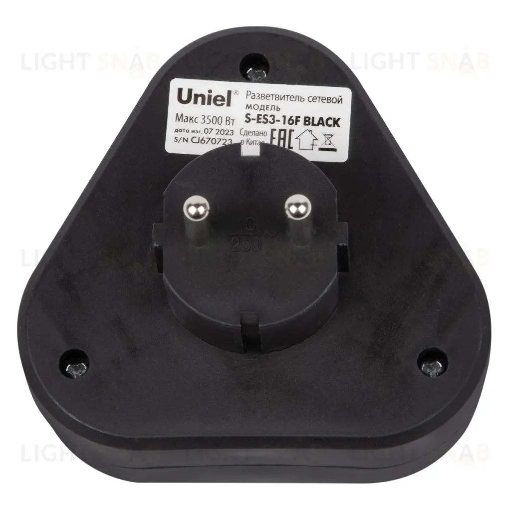 Сетевой разветвитель Uniel S-ES3-16F BLACK UL-00011238 S-ES3-16F BLACK