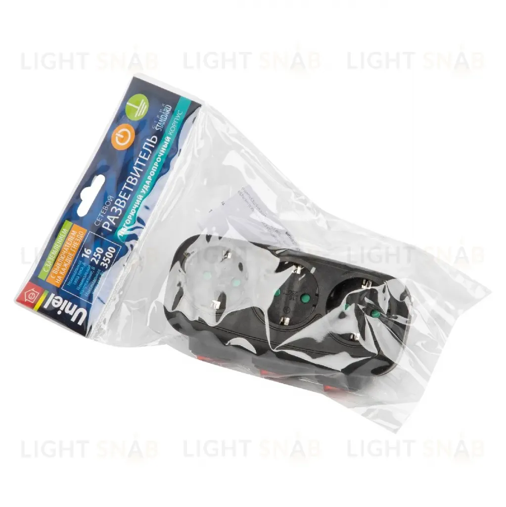 Сетевой разветвитель Uniel S-GES3-16OB BLACK UL-00011240 S-GES3-16OB BLACK