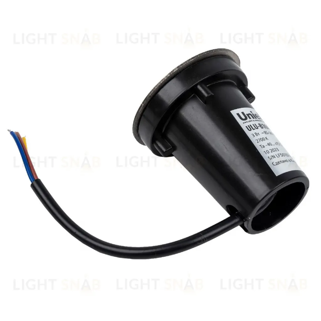 Грунтовый светильник Uniel ULU-B13A-3W/2700K IP67 GREY UL-00012388 ULU-B13A-3W/2700K IP67 GREY