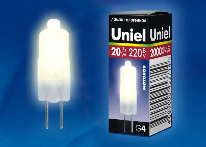 Лампа галогенная Uniel JC-220/20/G4 FR 01823 JC-220/20/G4 FR